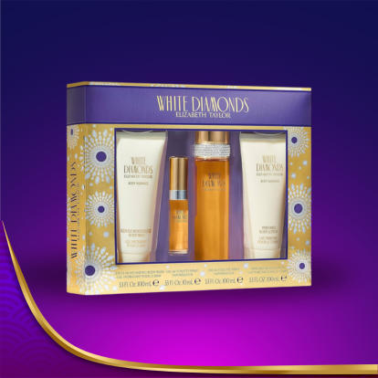 Estuche White Diamonds By Elizabeth Taylor Edt Mujer 100+3 