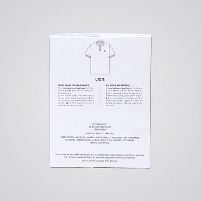 Lacoste L.12.12 Blanc  Eau De Parfum Hombre, Presentación de 100ml, Original con envío gratis en México.