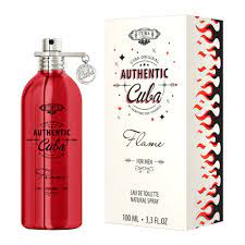 CUBA AUTHENTIC FLAME BY PARFUMS DES CHAMPS  EAU DE TOILETTE HOMBRE 100ML - Perfumería Castillo de Francia